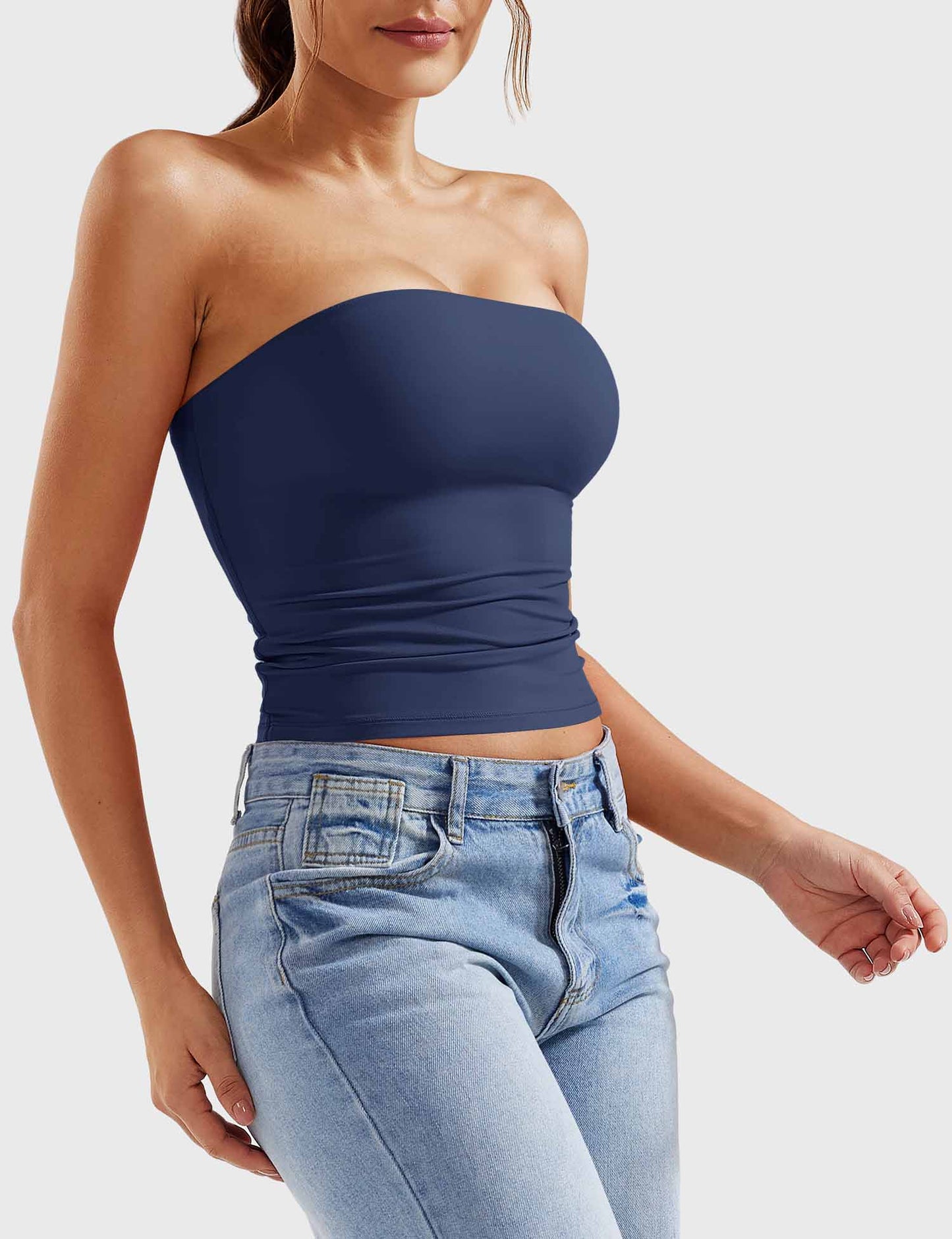 Tebeary Wan Double Lined Tube Top