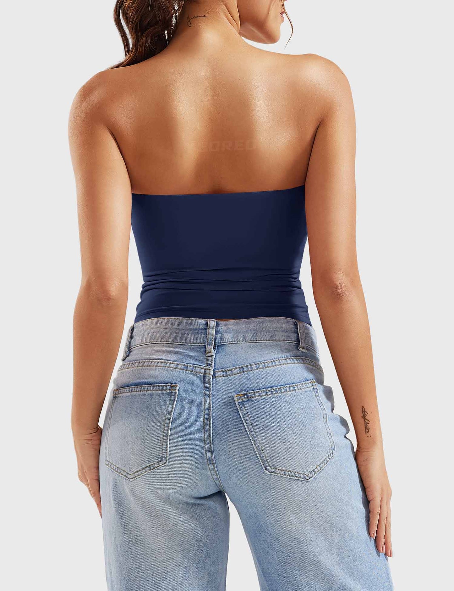 Tebeary Wan Double Lined Tube Top