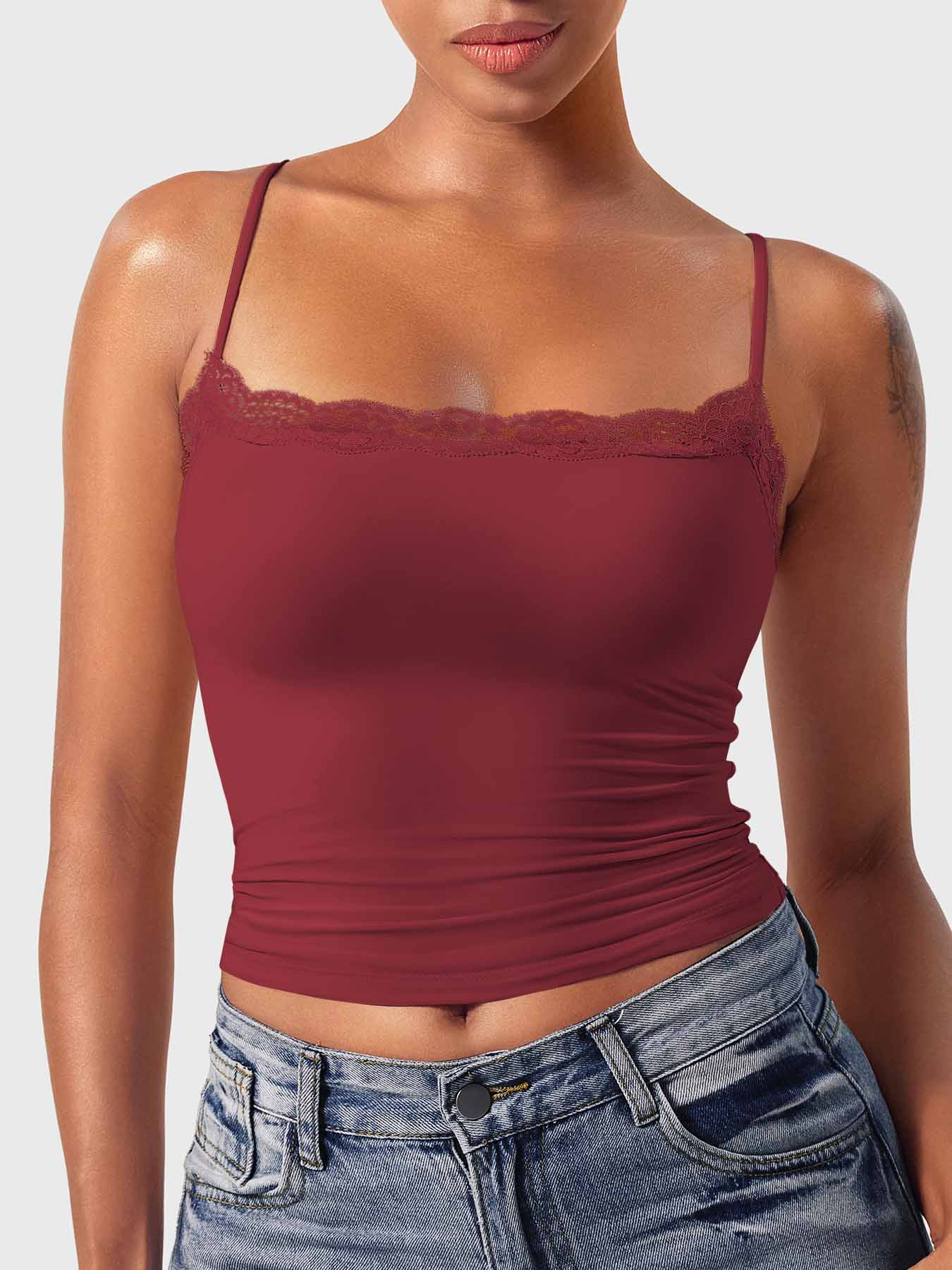 Tebeary Kuni Square Neck Lace Tank