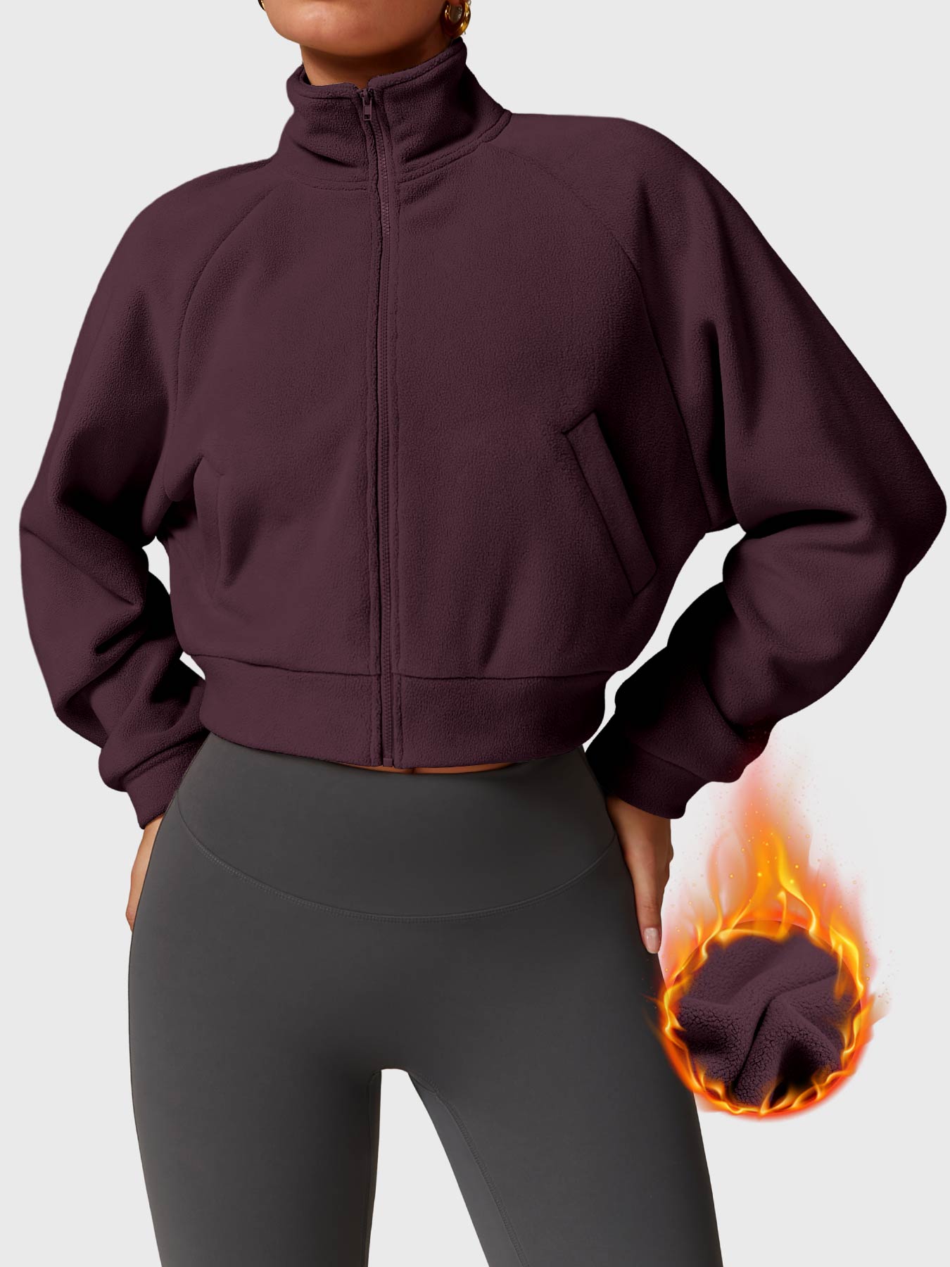 Tebeary Gino Fleece Crop Jacket