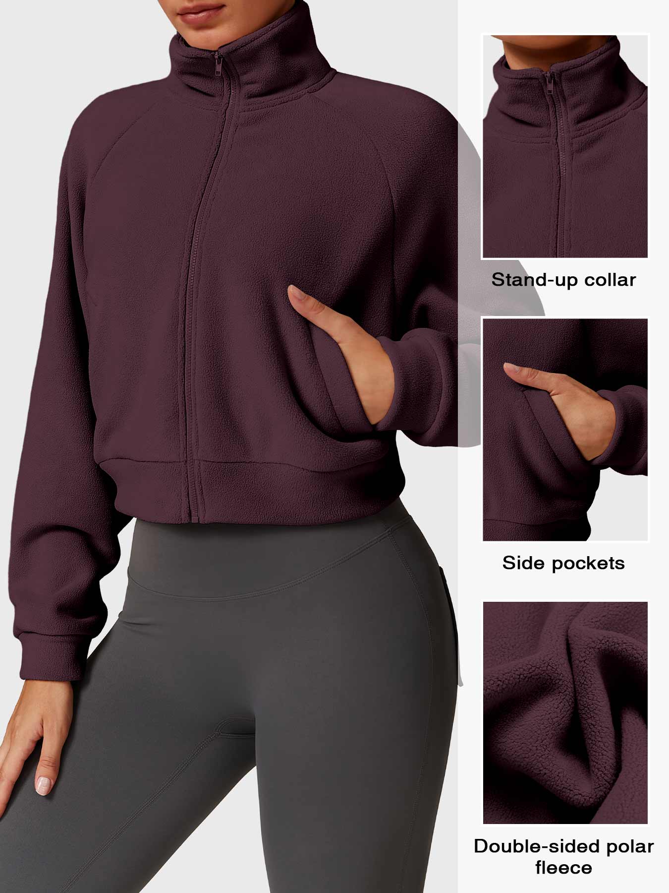 Tebeary Giino Fleece Crop Jacket