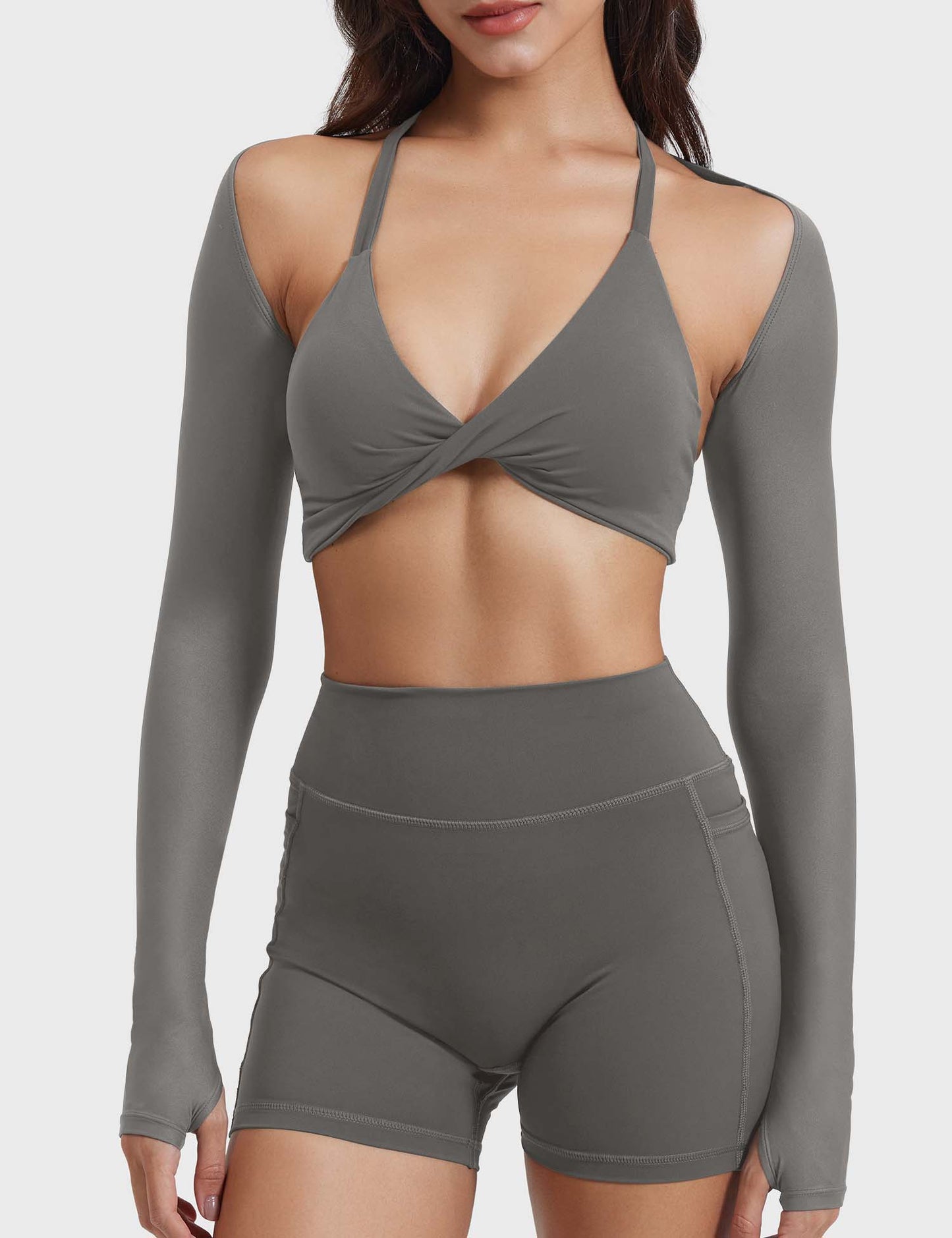 Tebeary Seni Long Sleeve Bolero Shrug