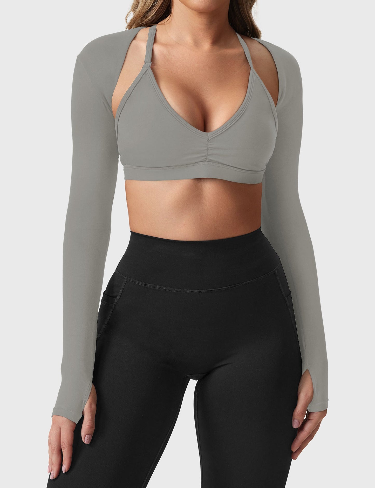 Tebeary Long Sleeve Bolero Shru