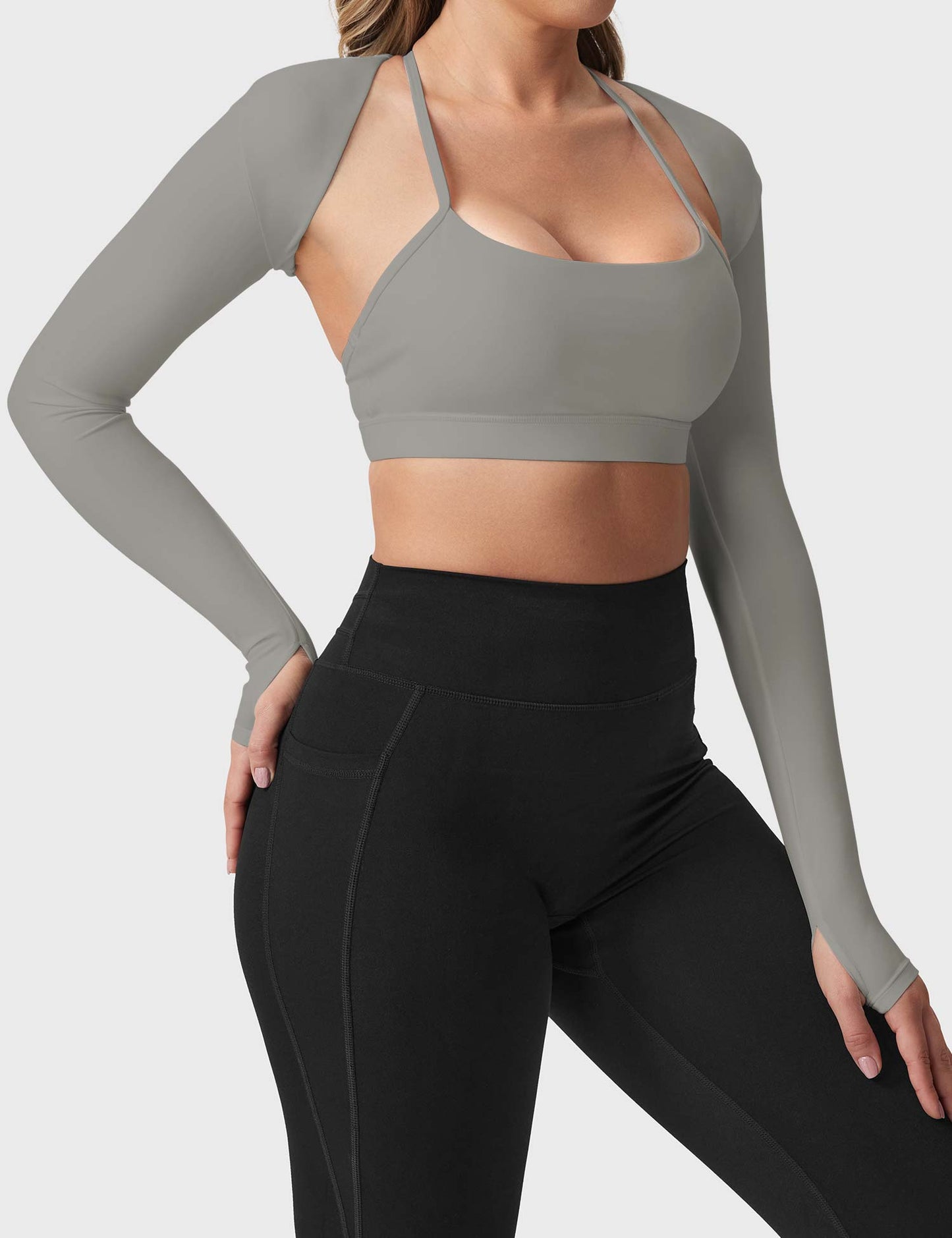 Tebeary Long Sleeve Bolero Shru