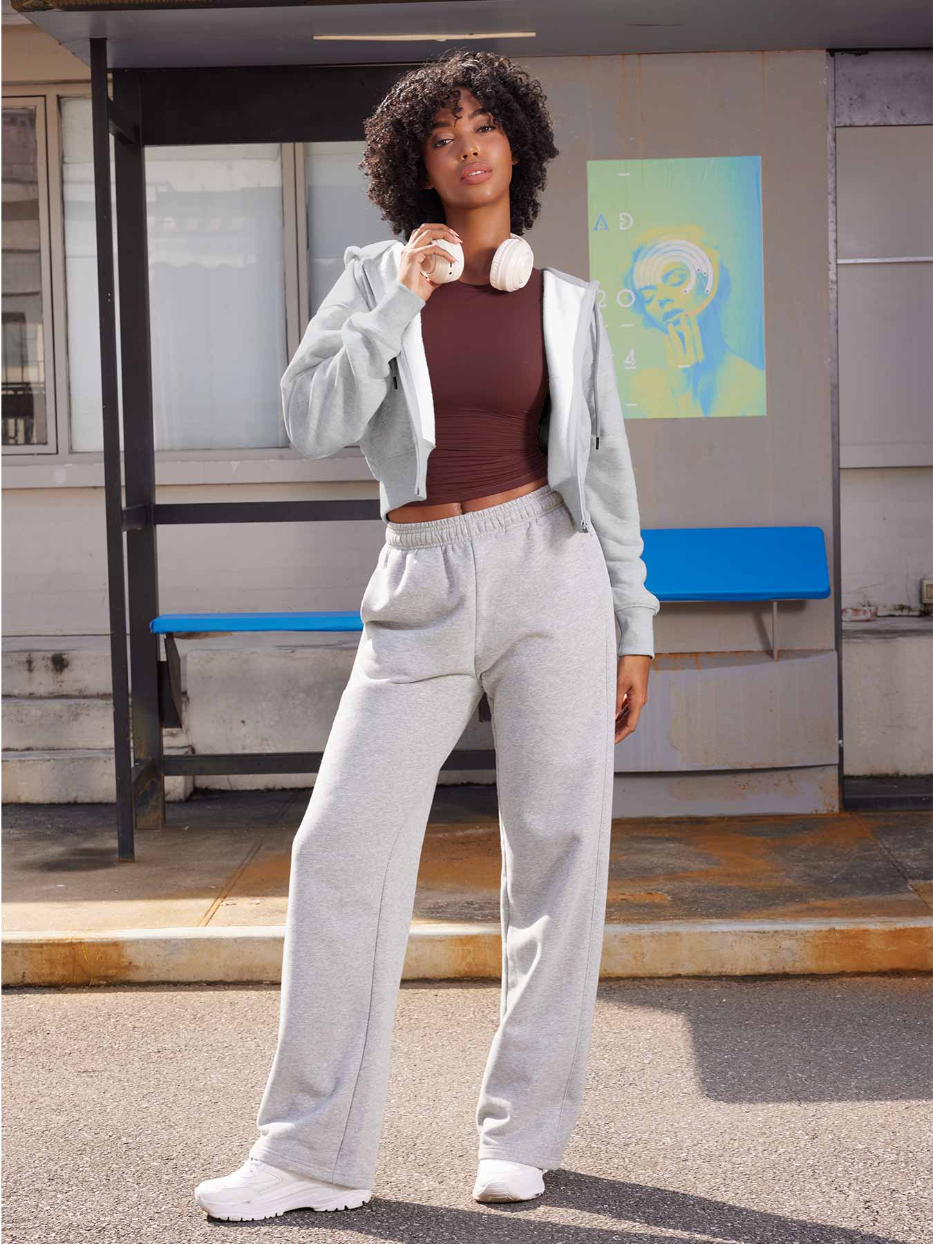 Tebeary Lina Zip Up Fleece Hoodies