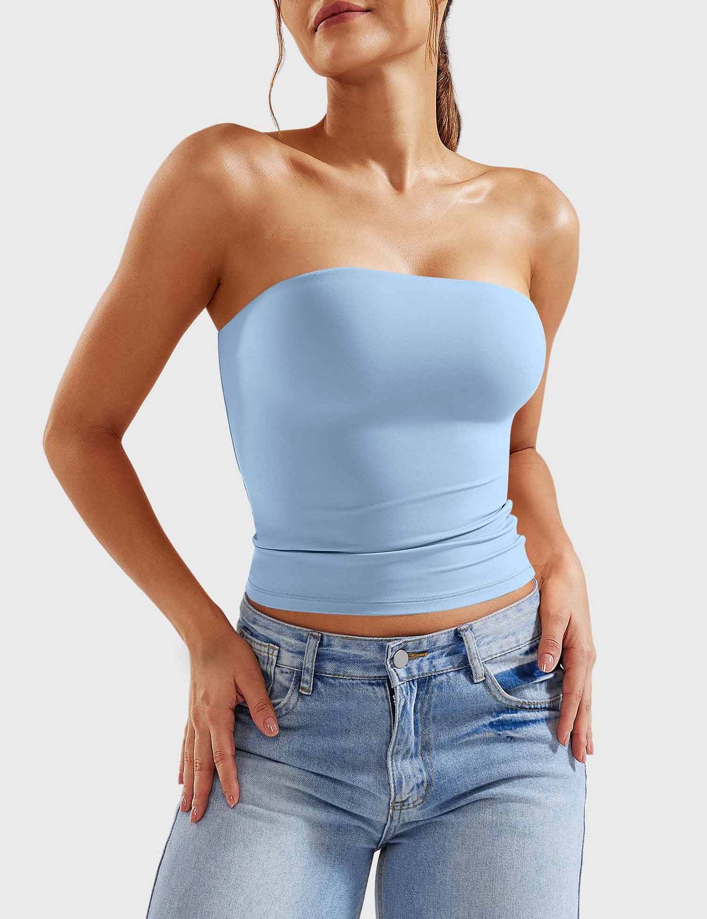 Tebeary Wan Double Lined Tube Top