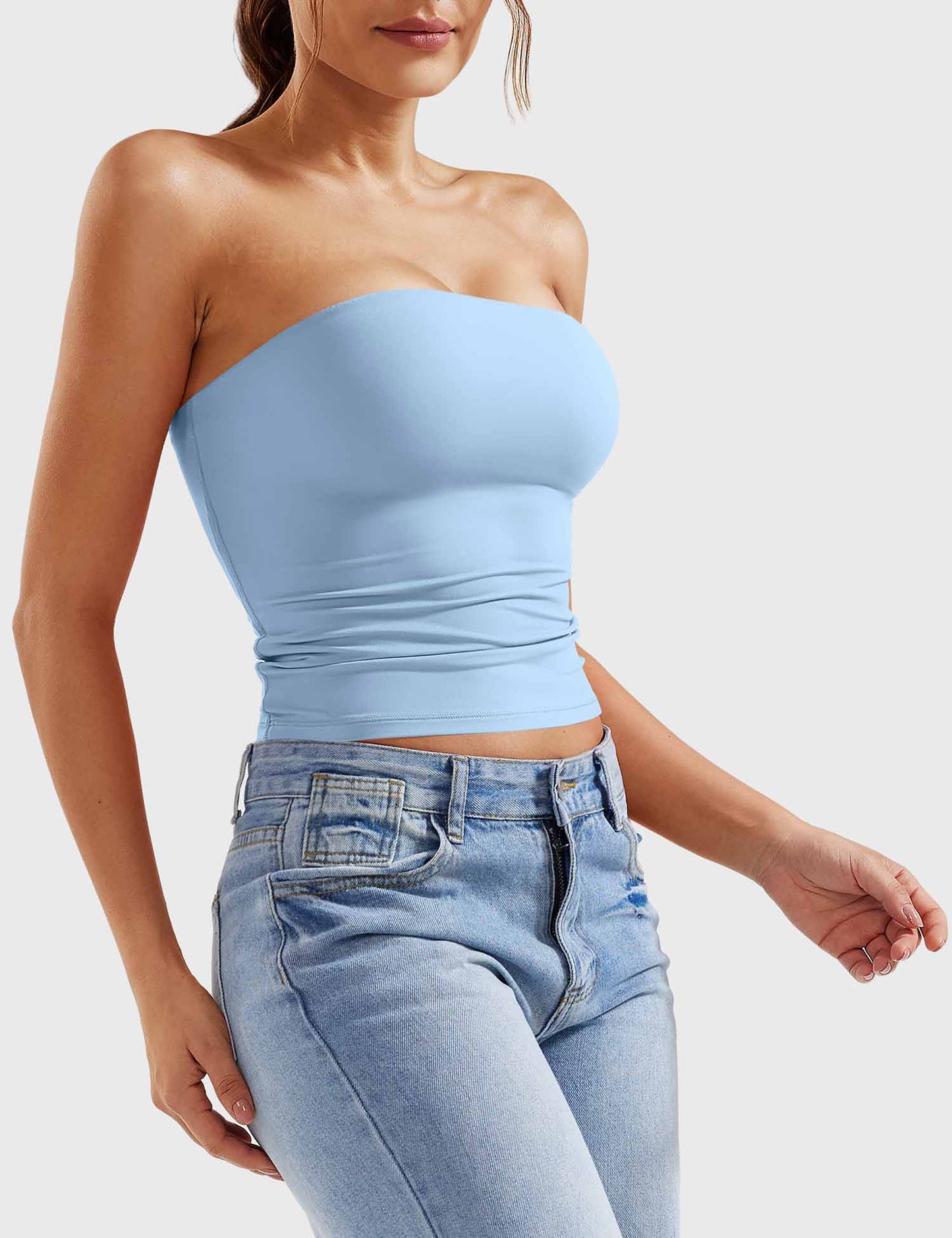 Tebeary Wan Double Lined Tube Top