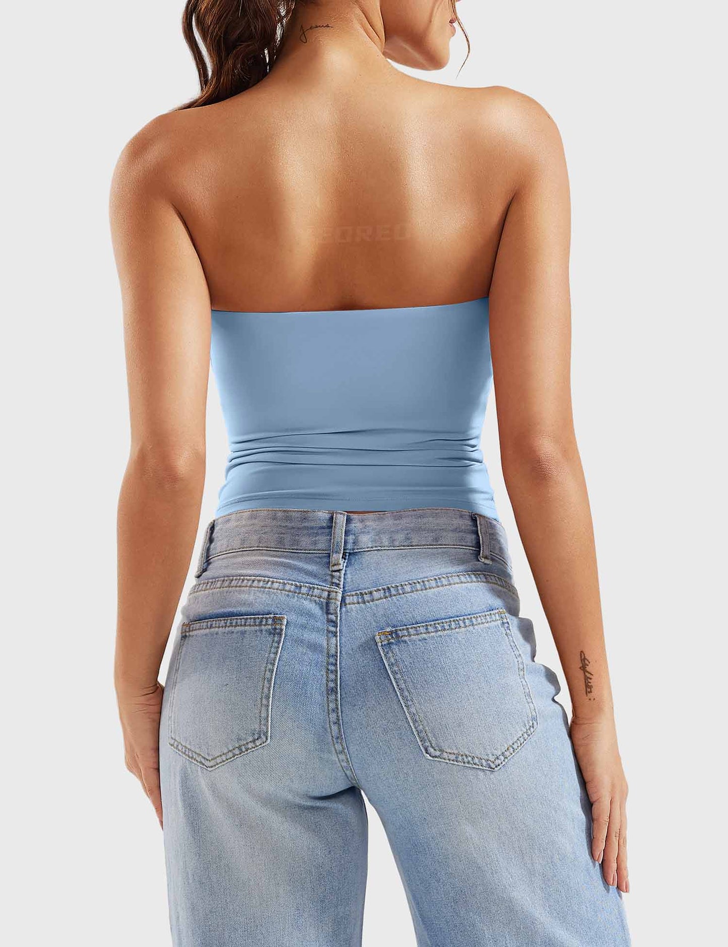 Tebeary Wan Double Lined Tube Top