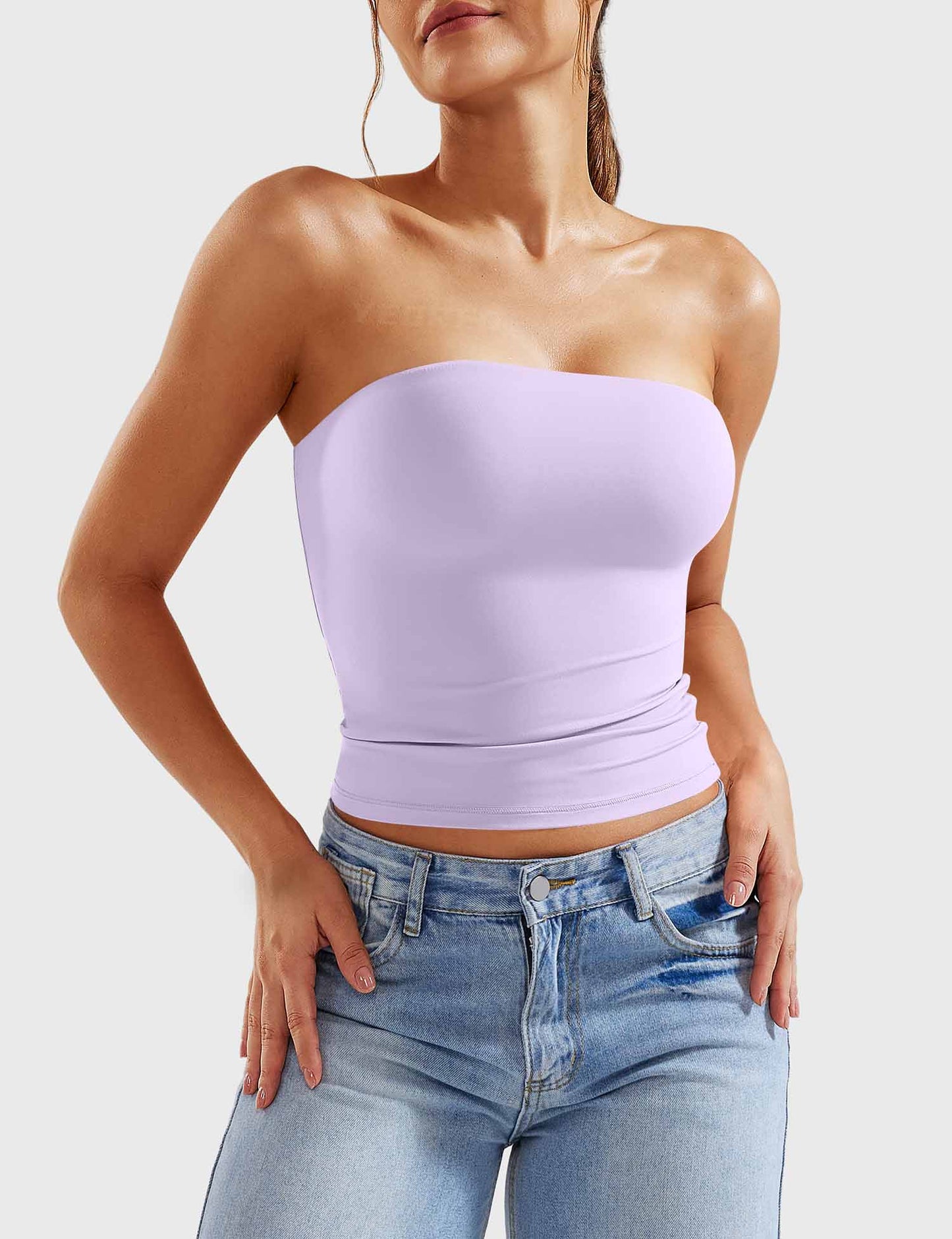 Tebeary Wan Double Lined Tube Top