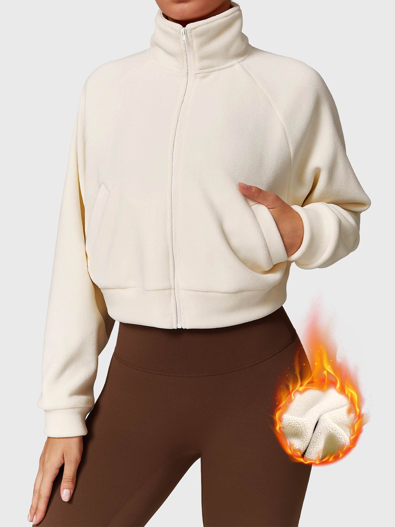 Tebeary Gino Fleece Crop Jacket