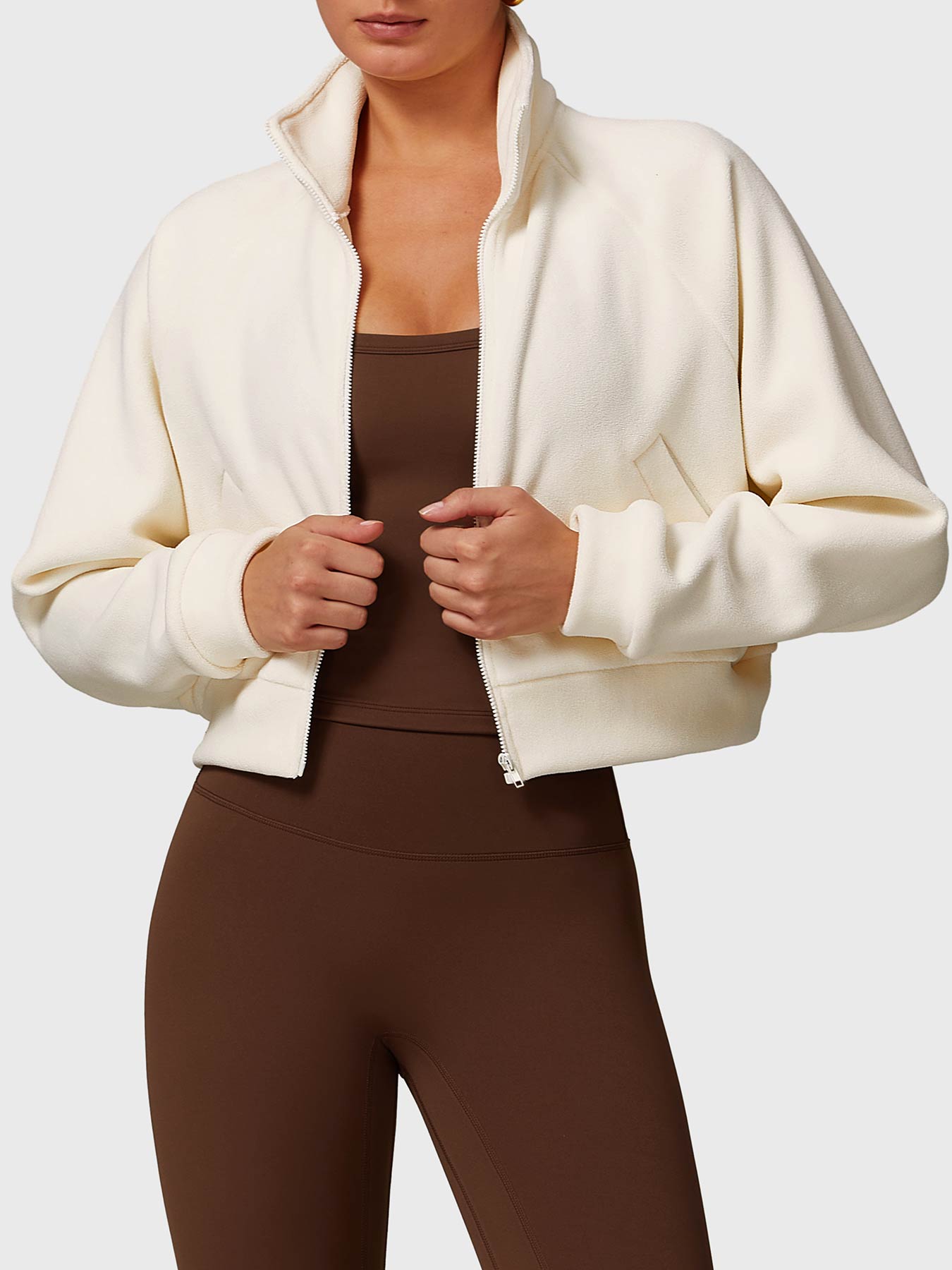 Tebeary Giino Fleece Crop Jacket