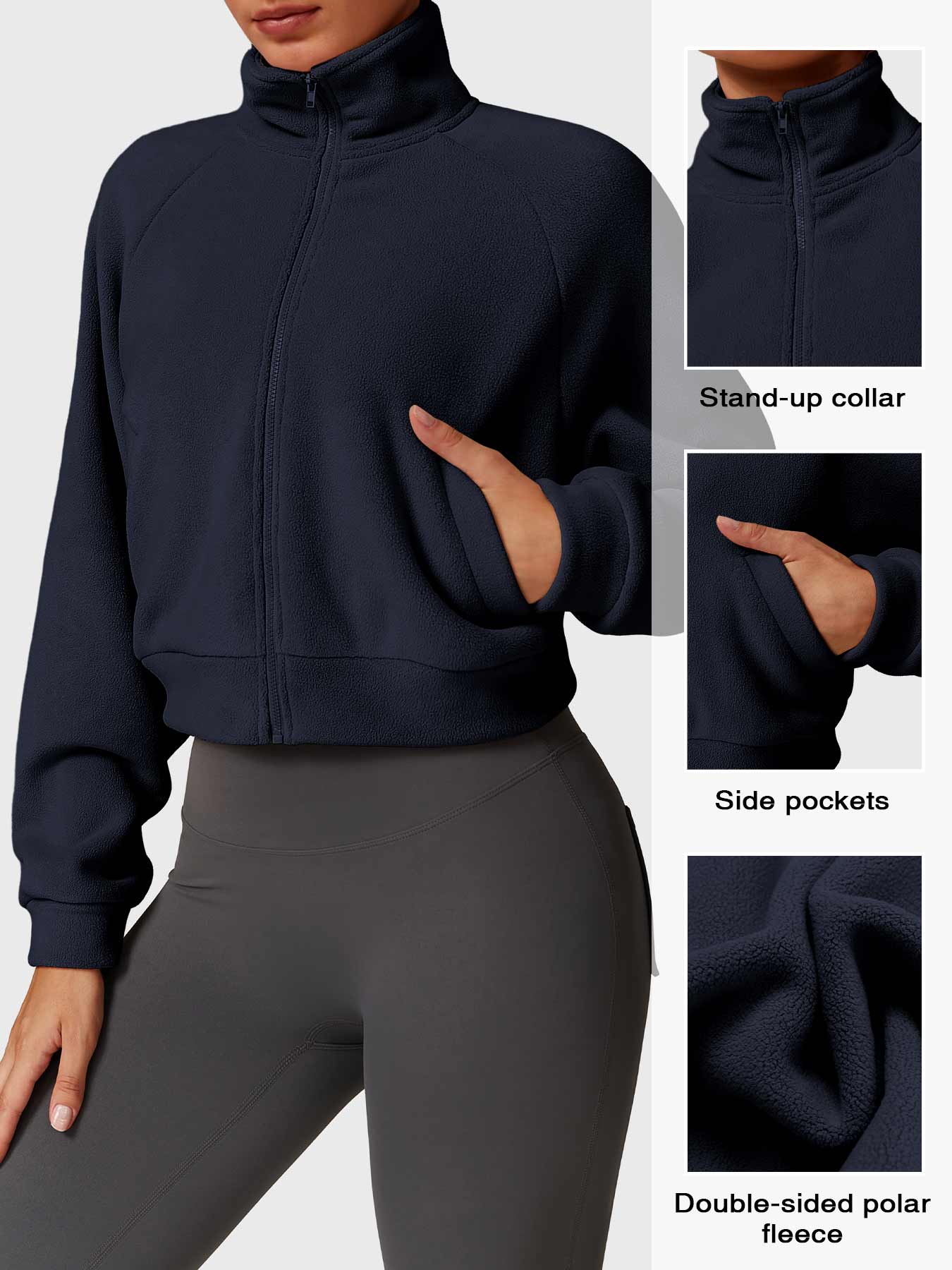 Tebeary Giino Fleece Crop Jacket