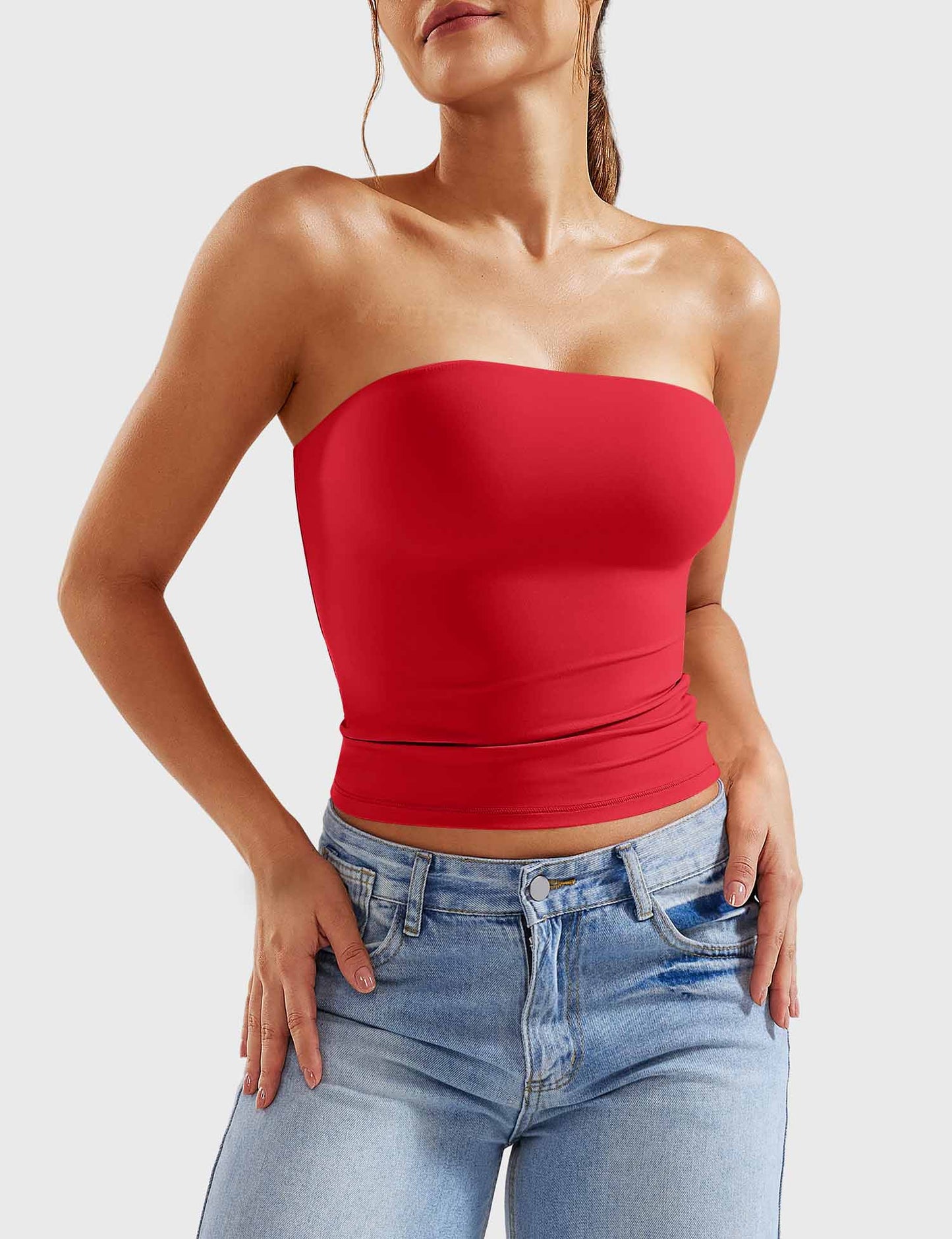 Tebeary Wan Double Lined Tube Top