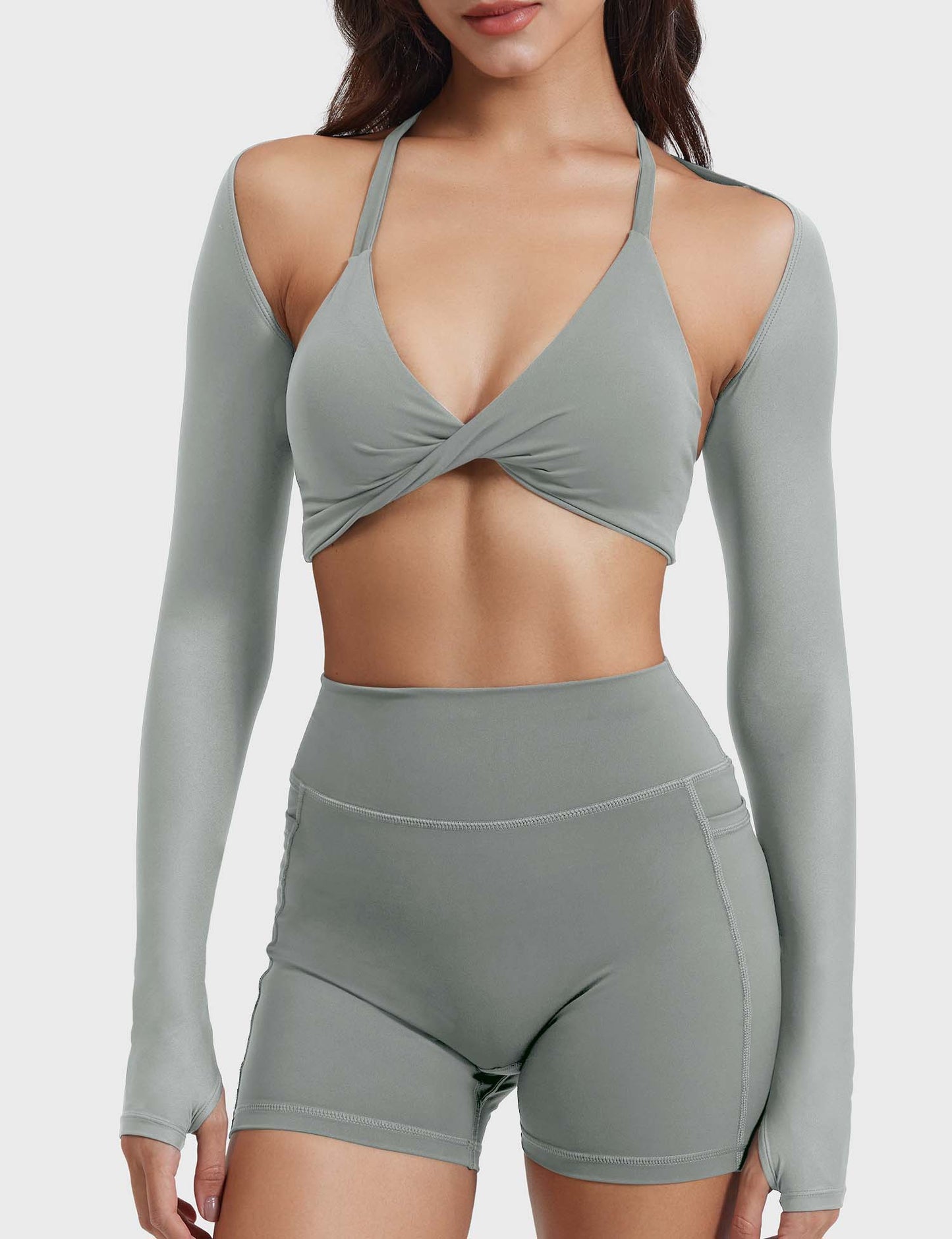 Tebeary Seni Long Sleeve Bolero Shrug