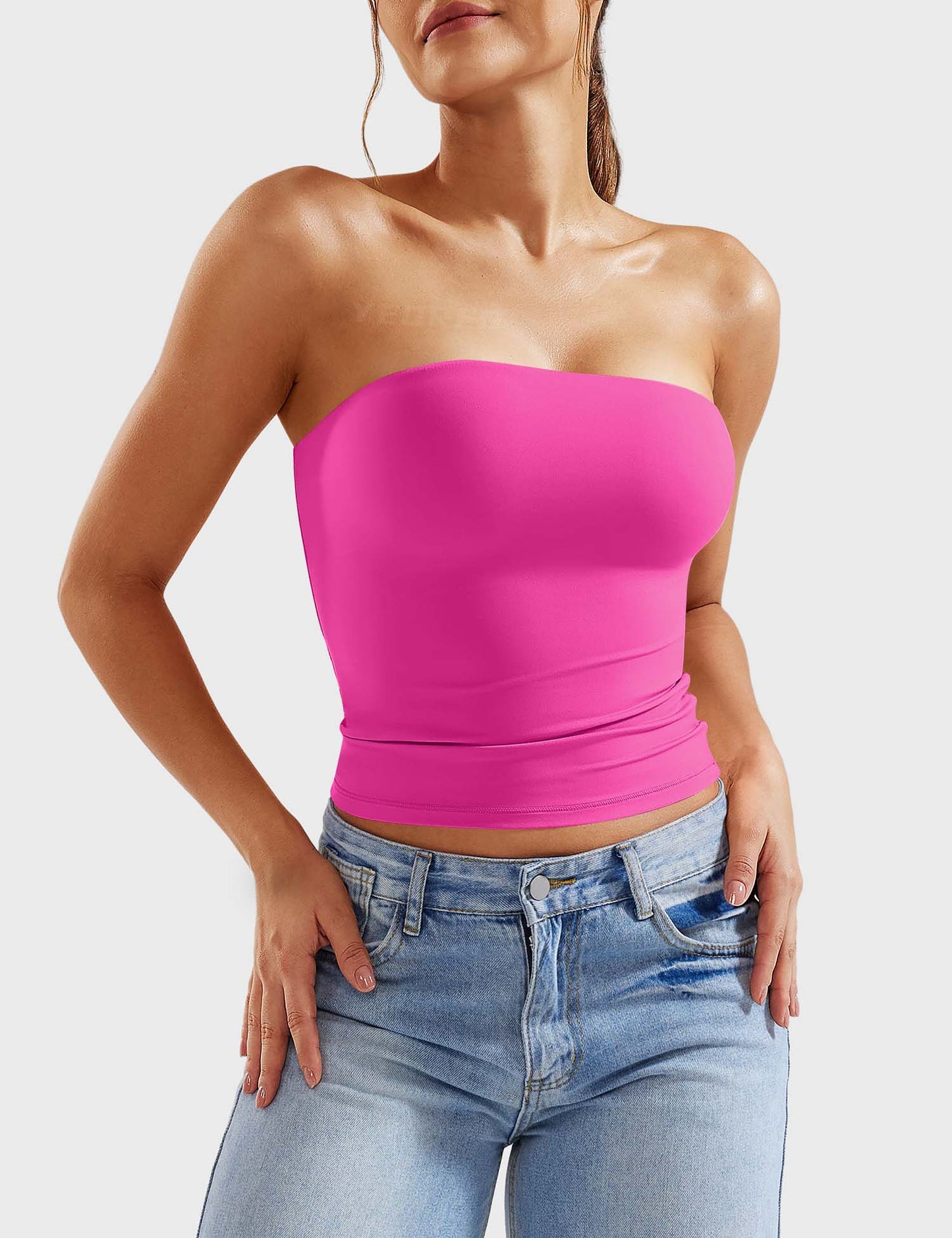 Tebeary Wan Double Lined Tube Top