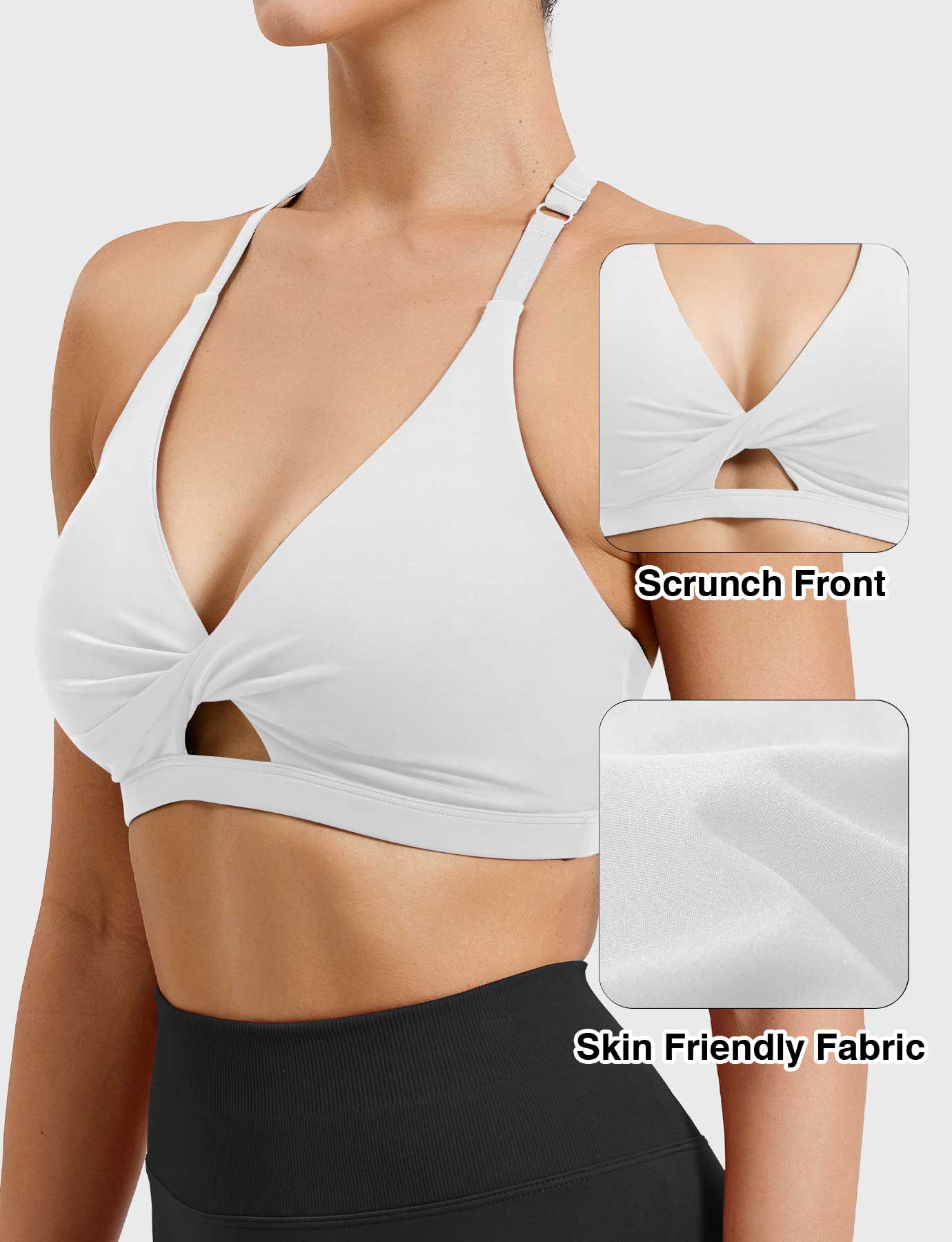 Tebeary Holo Twist Front Sports Bra