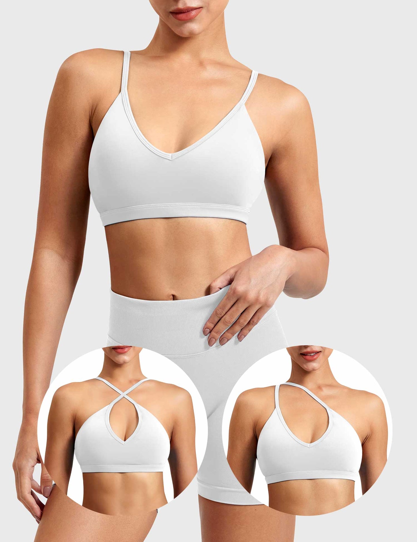 Pilates White Bra