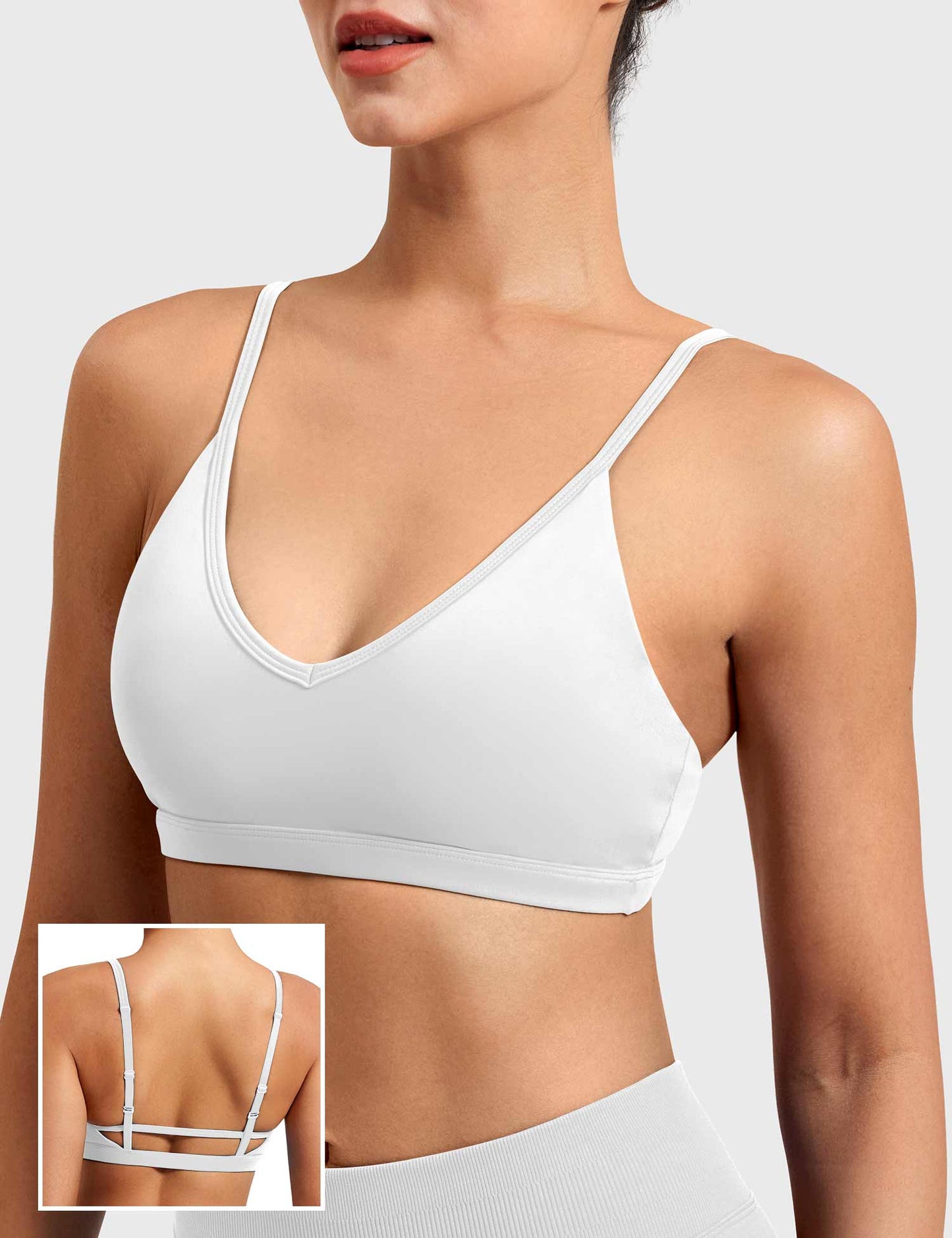 Pilates White Bra