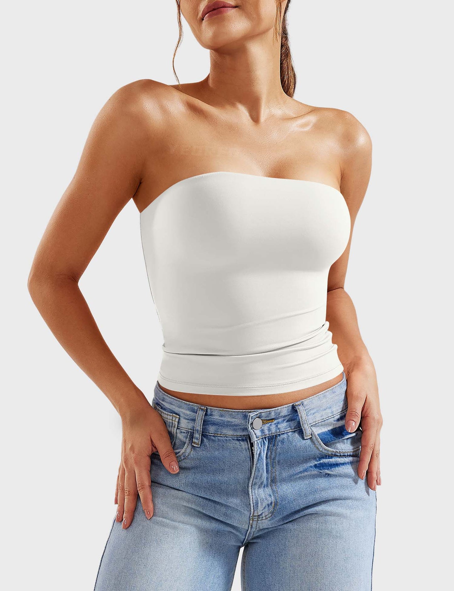 Tebeary Wan Double Lined Tube Top