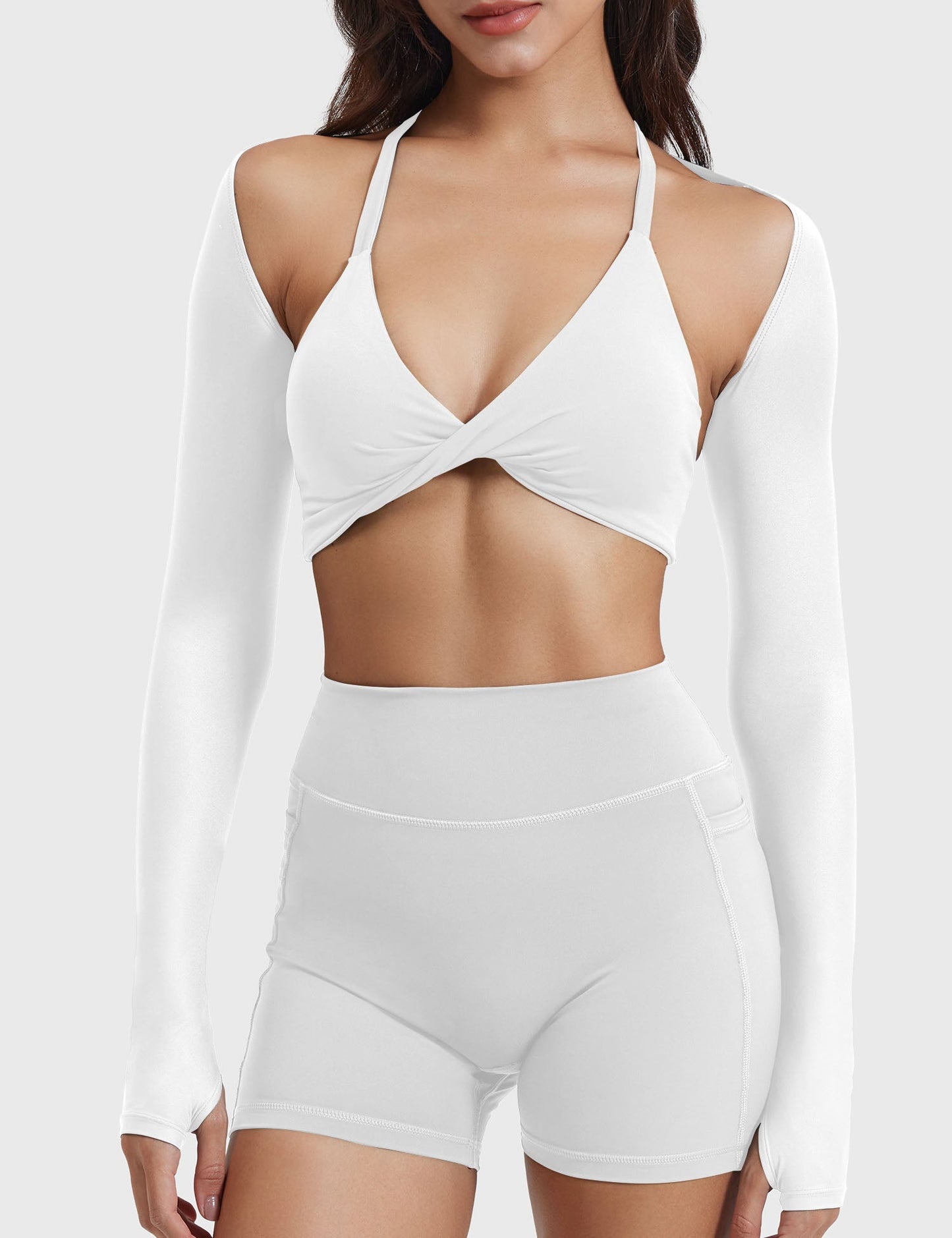 Tebeary Seni Long Sleeve Bolero Shrug