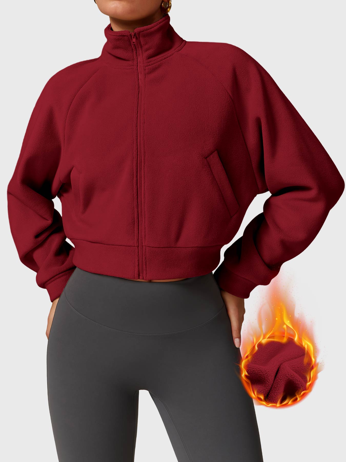 Tebeary Giino Fleece Crop Jacket