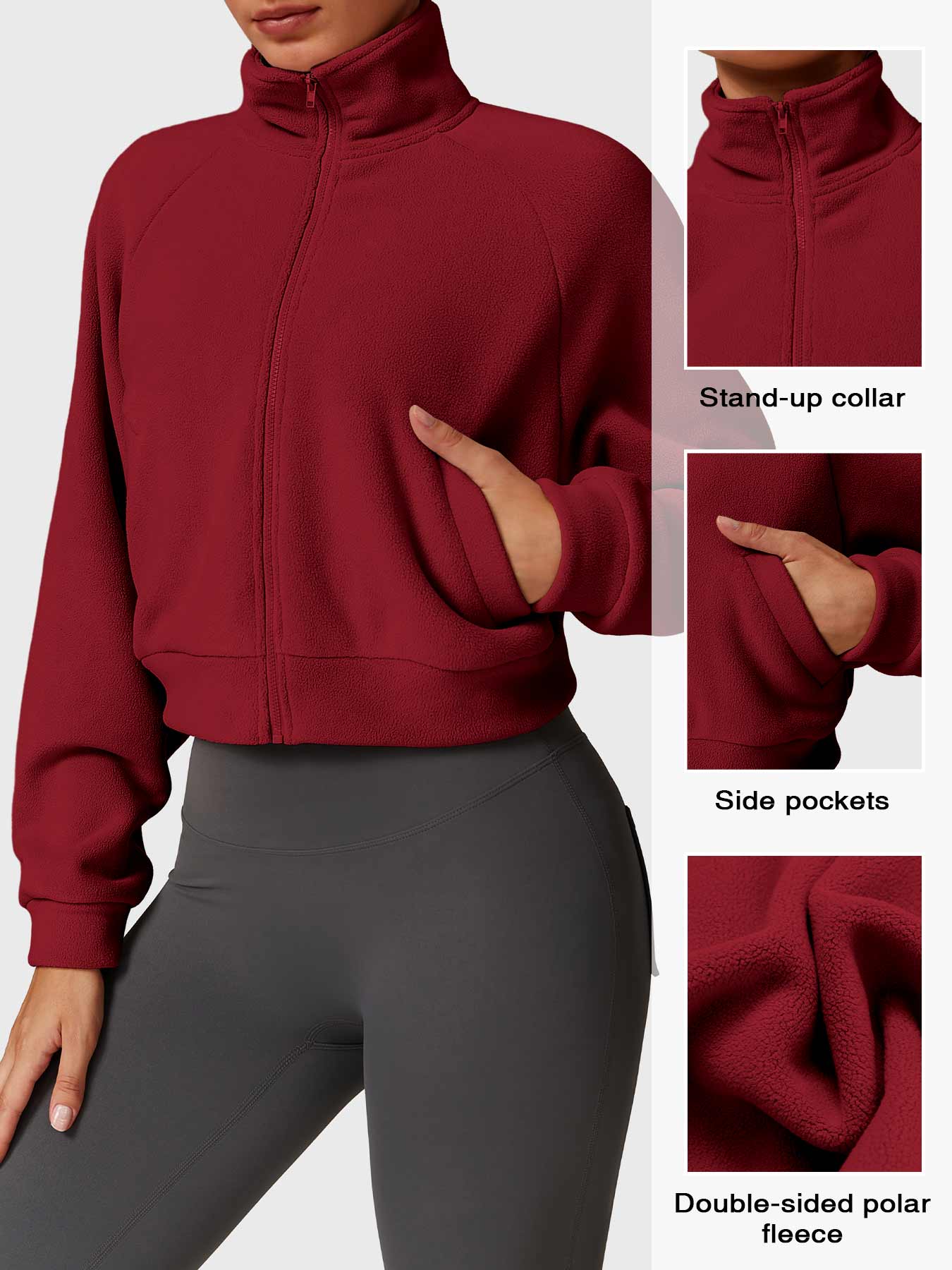 Tebeary Giino Fleece Crop Jacket