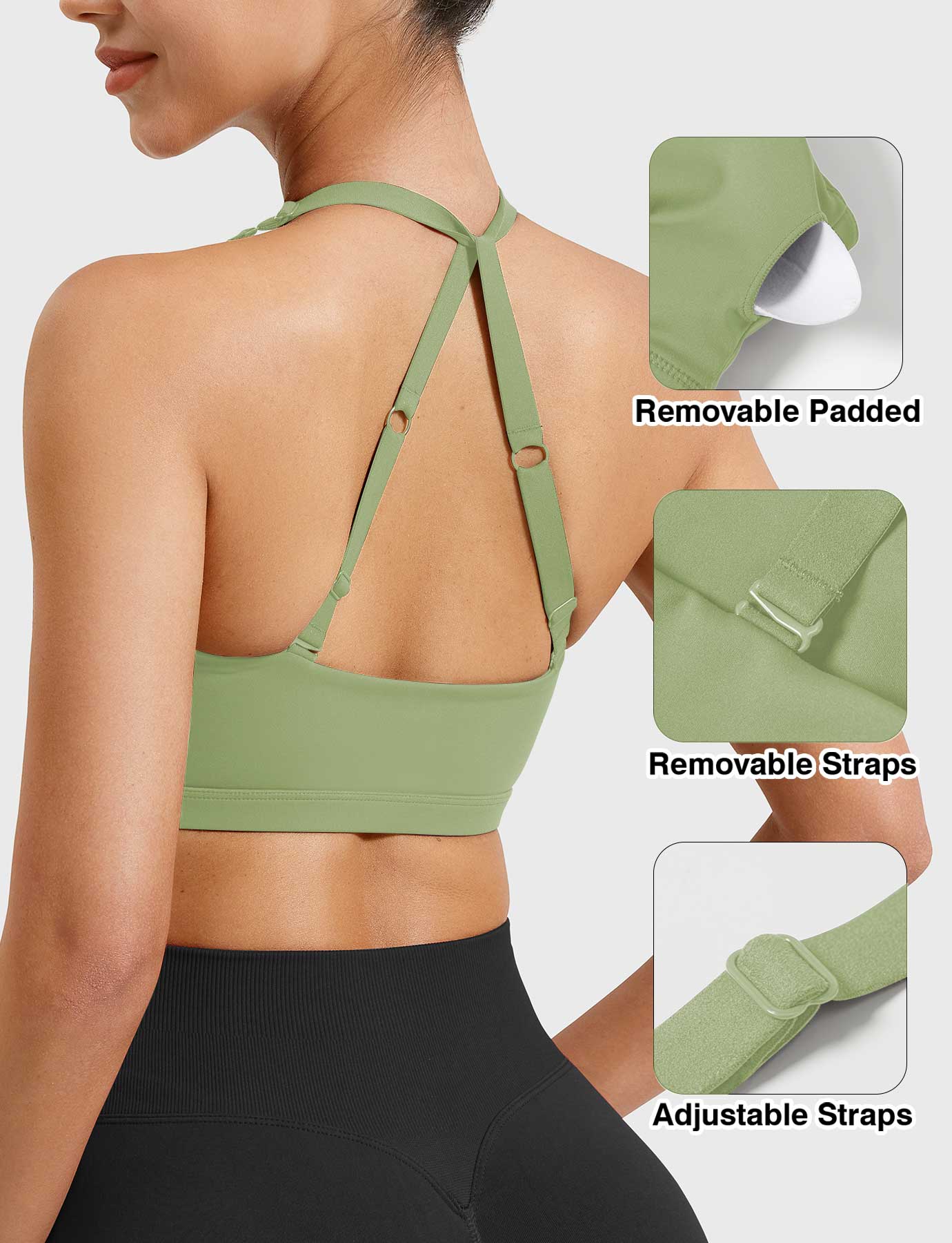 Tebeary Holo Twist Front Sports Bra