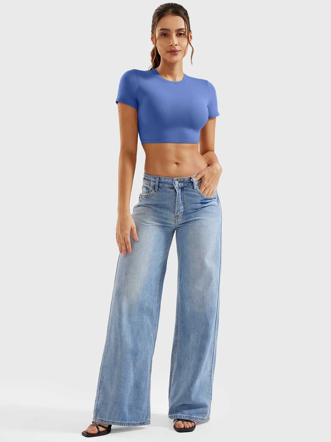 Tebeary Sono Short Sleeves Crop Top