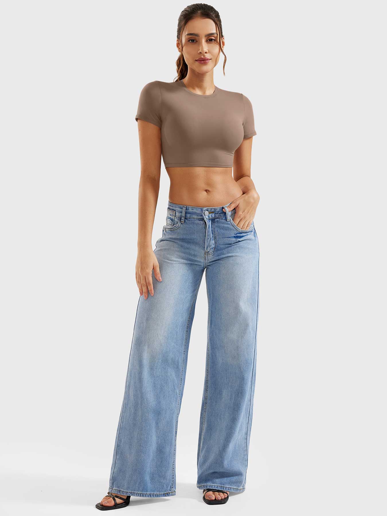 Tebeary Sono Short Sleeves Crop Top