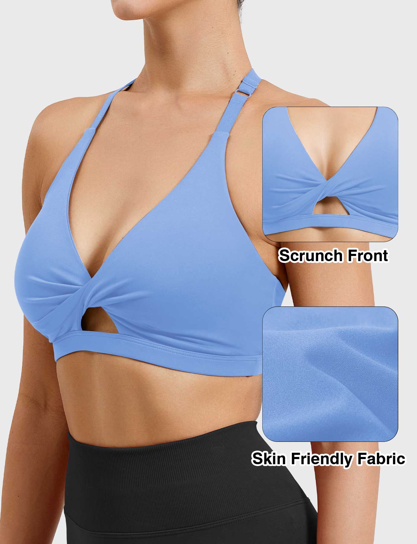 Tebeary Holo Twist Front Sports Bra