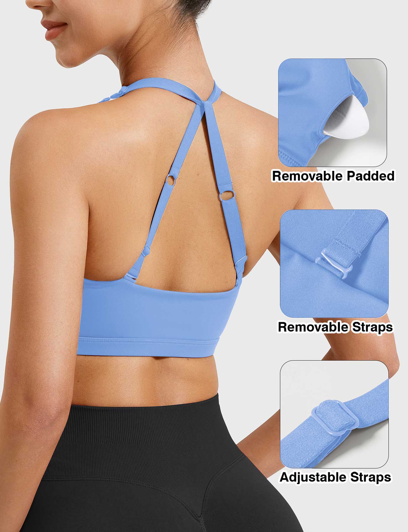 Tebeary Holo Twist Front Sports Bra