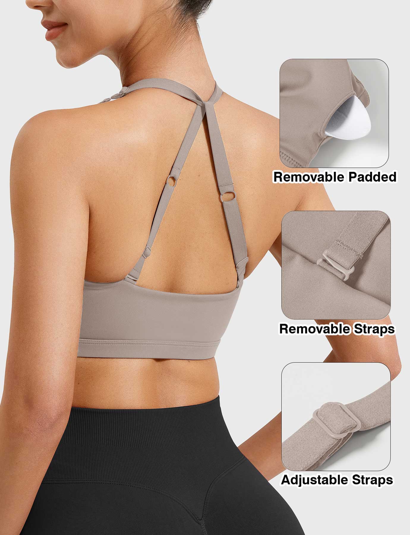 Tebeary Holo Twist Front Sports Bra