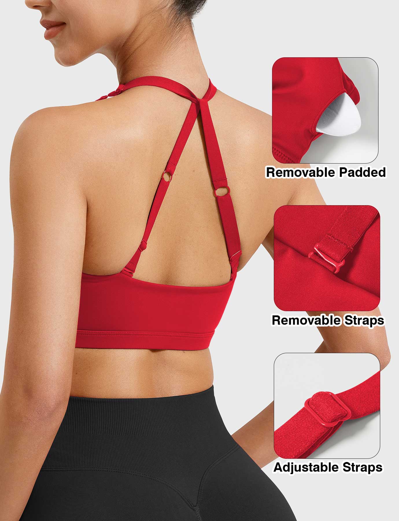 Tebeary Holo Twist Front Sports Bra