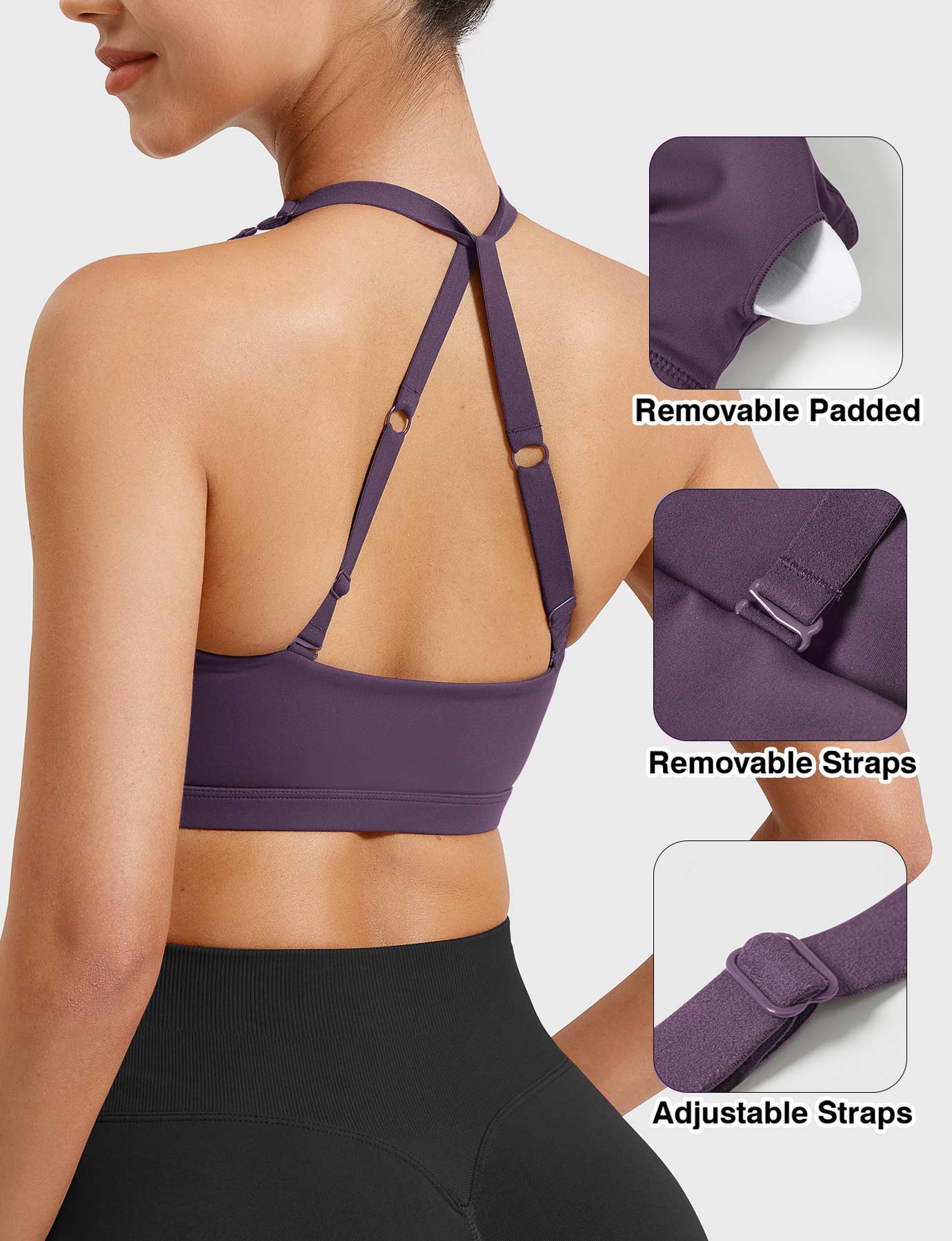 Tebeary Holo Twist Front Sports Bra