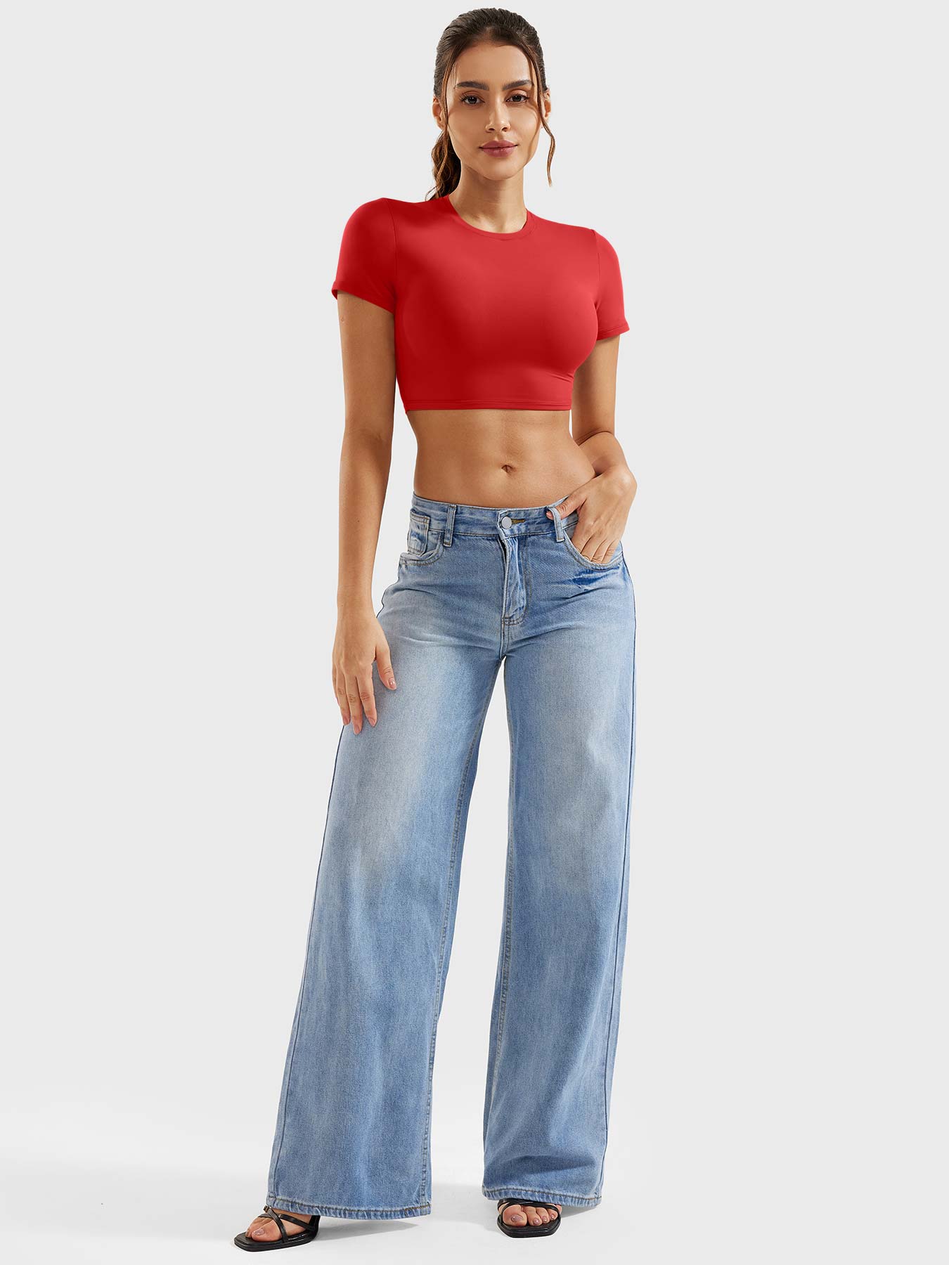 Tebeary Sono Short Sleeves Crop Top