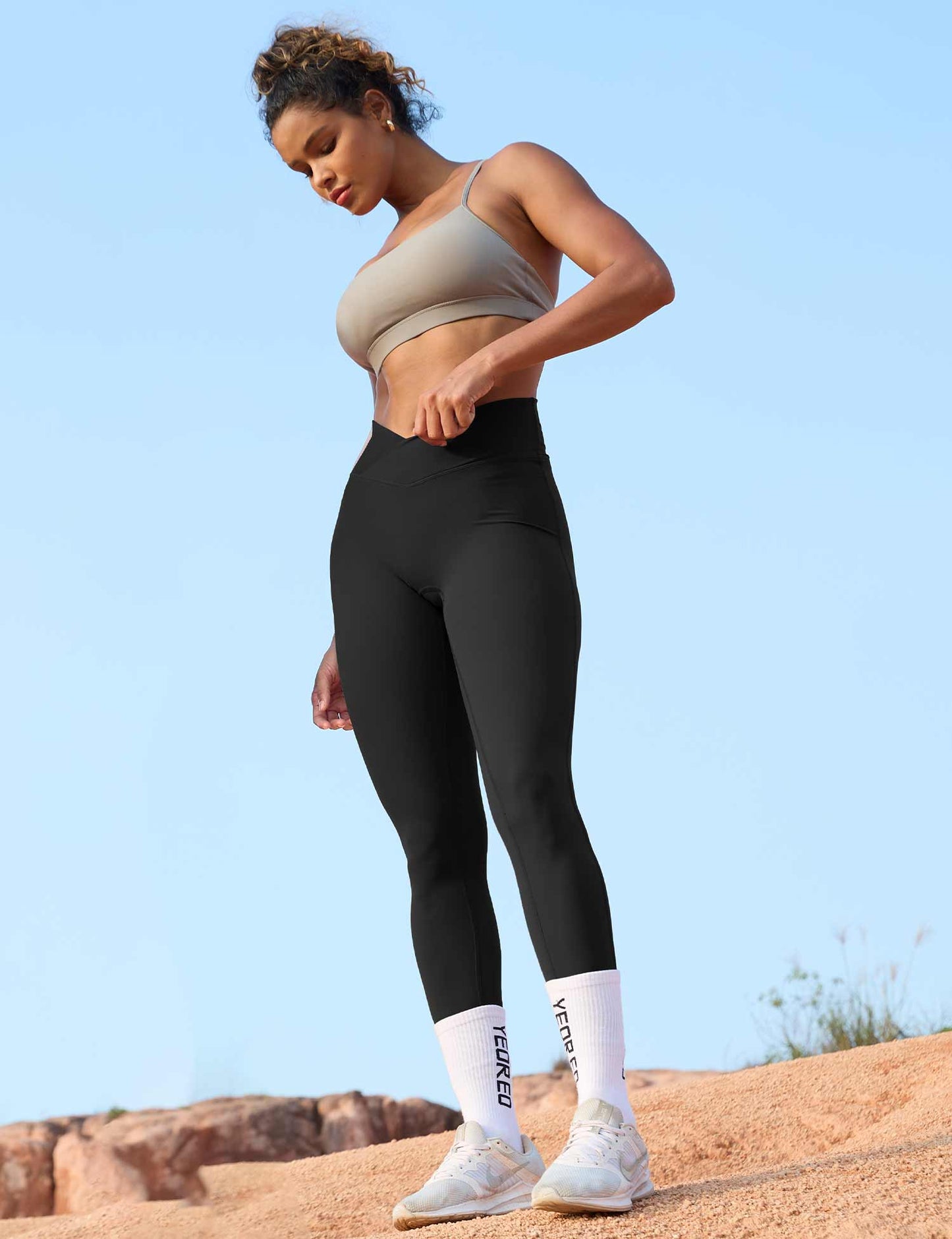 Tebeary V-waistband Workout Leggings
