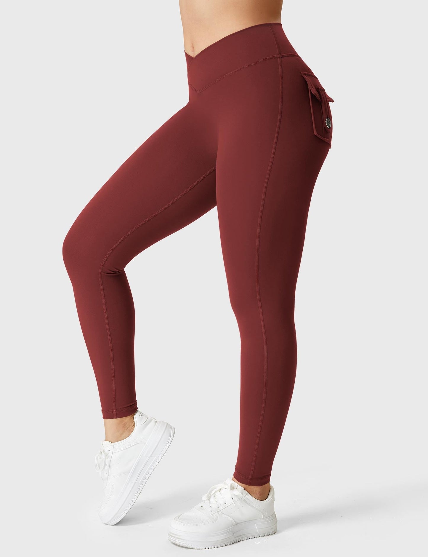 Tebeary V-waistband Charm Leggings