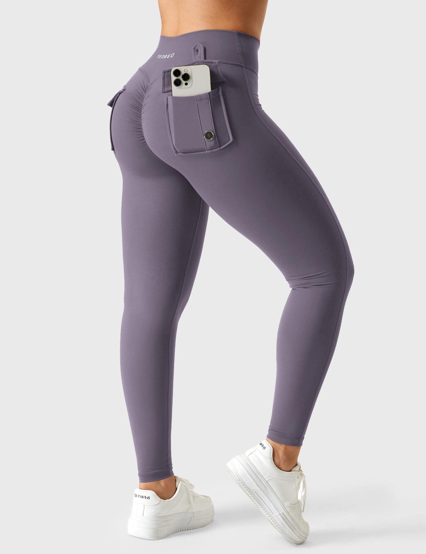Tebeary V-waistband Charm Leggings