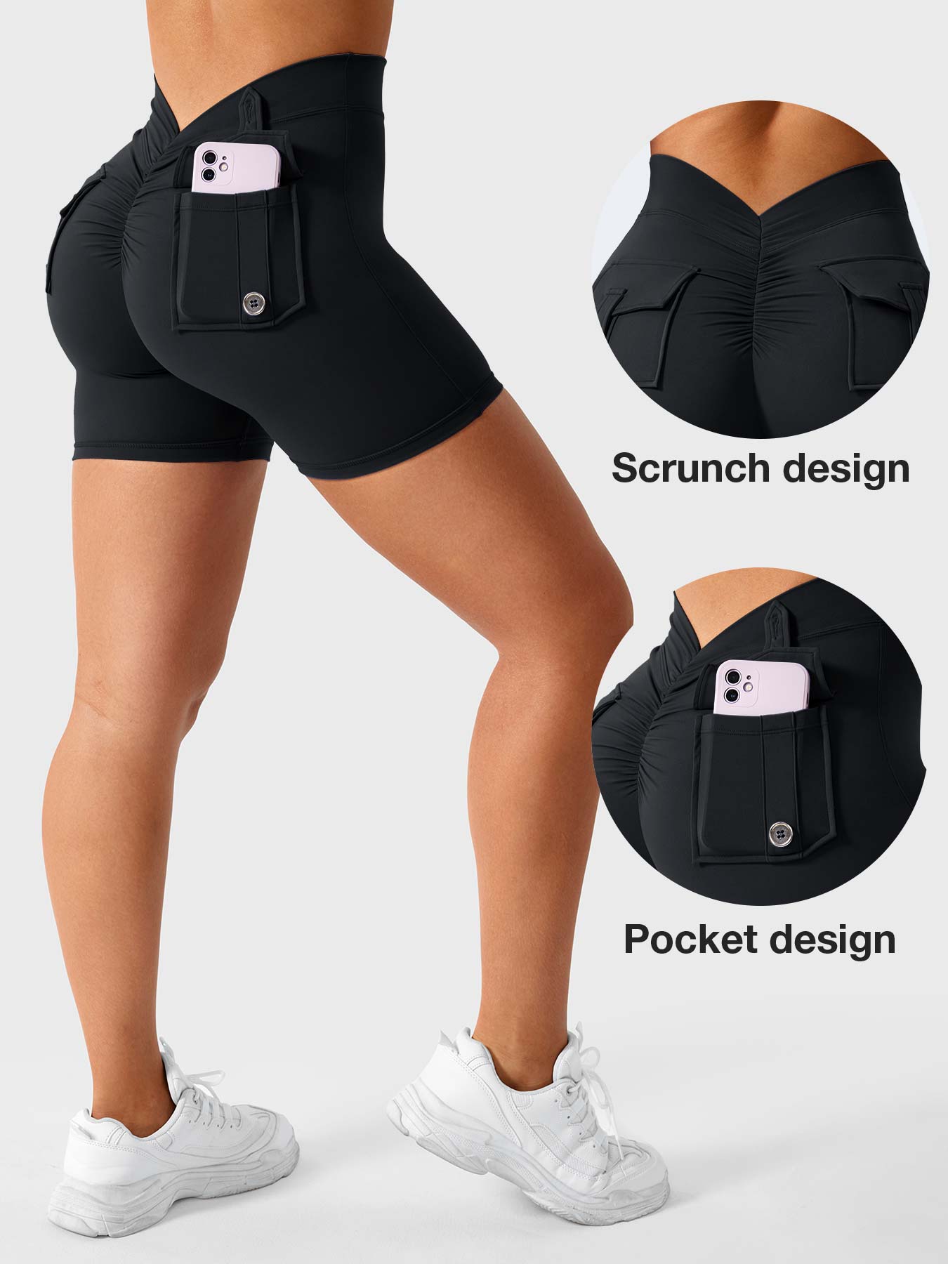 Tebeary V-Back Charm Shorts