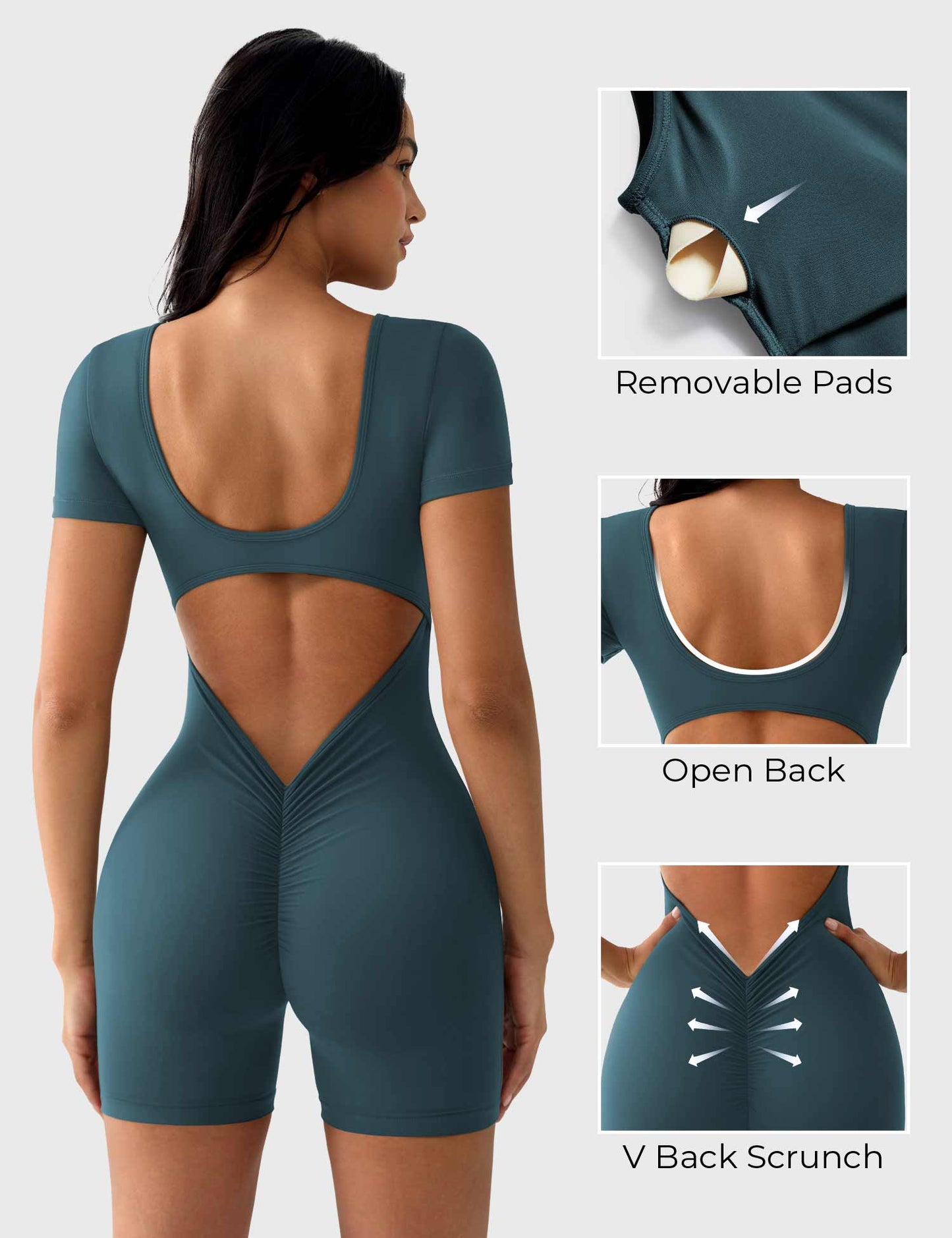Tebeary Short Sleeves Romper