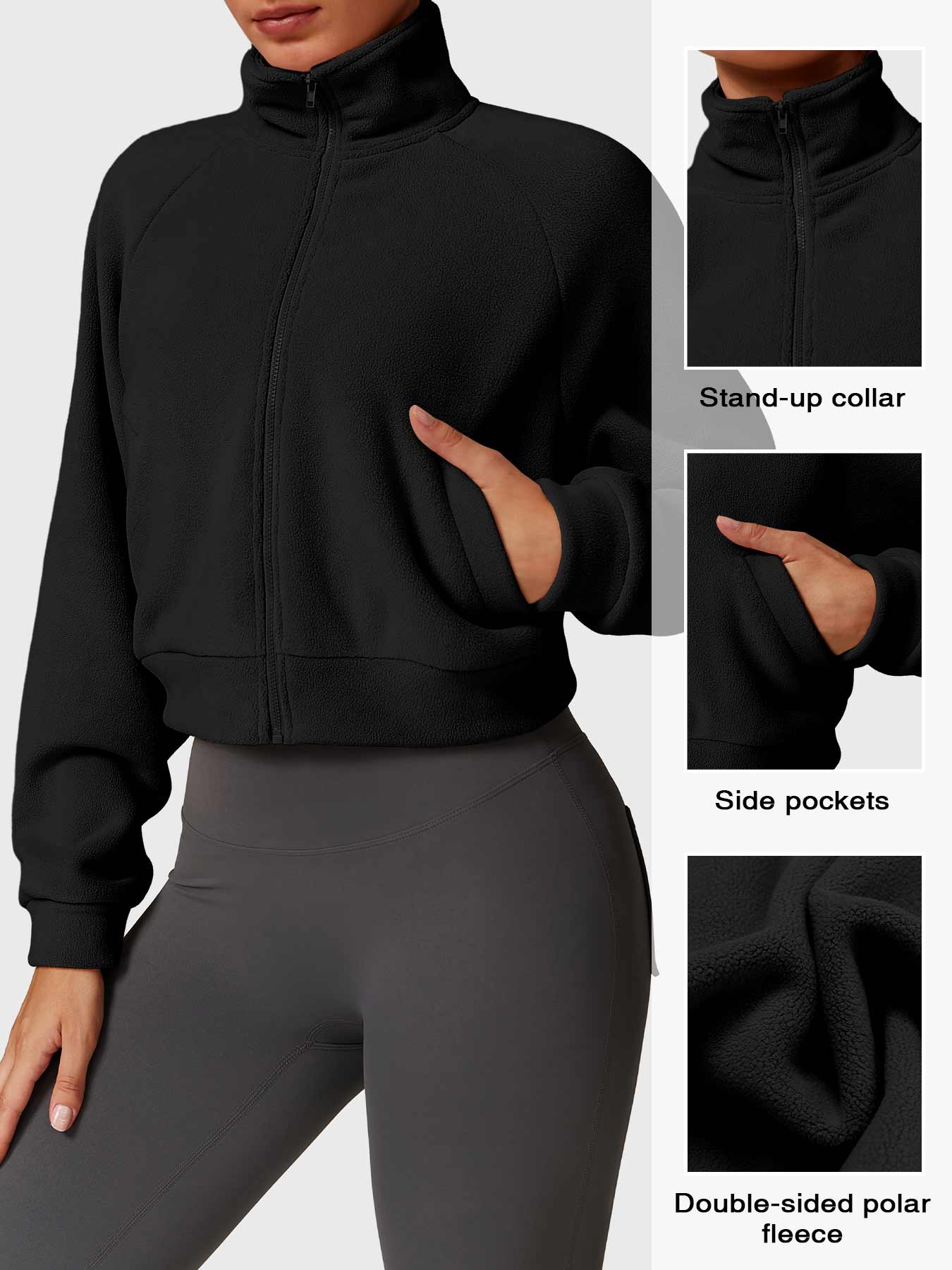 Tebeary Giino Fleece Crop Jacket